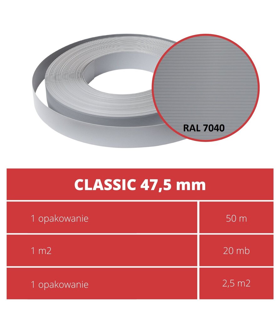 Aialint, 50mb 4.75cm, hall hind ja info | Aiad ja tarvikud | kaup24.ee