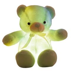 Плюшевый медвежонок с LED, 30 см, желтый цена и информация | Мягкие игрушки | kaup24.ee