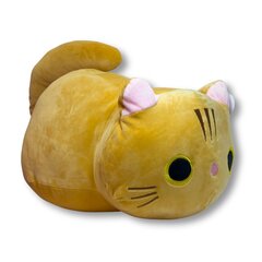 Palus mängupadi Cat 50 cm pruun hind ja info | Pehmed mänguasjad | kaup24.ee