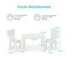 Laste laua ja toolide komplekt Costway, valge hind ja info | Laste lauad ja toolid | kaup24.ee
