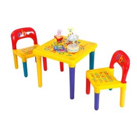 Детский стол со стульями ABC Costway цена и информация | Детские столы и стулья | kaup24.ee