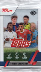 Jalgpallikaardikomplekt Topps UEFA 2022/2023, 8 tk цена и информация | Коллекционные карточки | kaup24.ee