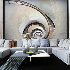 Fototapeet - White spiral stairs цена и информация | Фотообои | kaup24.ee