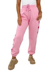 Vabaaja püksid naistele 26622, roosa hind ja info | Naiste püksid | kaup24.ee