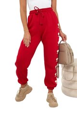 Vabaaja püksid naistele 26623, punane hind ja info | Naiste püksid | kaup24.ee