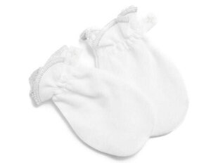 Kindad väikelastele, valge цена и информация | Шапки, перчатки, шарфики для новорожденных | kaup24.ee