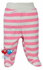 Püksid tüdrukutele, roosa цена и информация | Штаны для младенцев | kaup24.ee