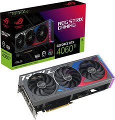 Asus ROG Strix GeForce RTX 4060 Ti Advanced Edition (ROG-STRIX-RTX4060TI-A16G-GAMING) цена и информация | Видеокарты | kaup24.ee