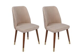 Комплект из 4 стульев Asir, розовый/золотой цена и информация | Стулья для кухни и столовой | kaup24.ee
