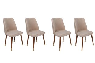 Комплект из 4 стульев Asir, розовый/золотой цена и информация | Стулья для кухни и столовой | kaup24.ee
