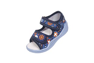 Декоративные сандалии Tomek Vi-Gga-Mi со стелькой, темно-синие/синие цена и информация | Детские тапочки, домашняя обувь | kaup24.ee