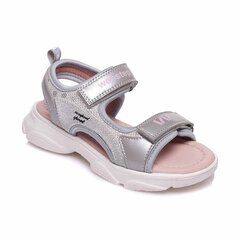 Tüdrukute sandaalid Weestep, hall цена и информация | Детские сандали | kaup24.ee