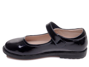 Тапочки для девочек Weestep лакированные, черные цена и информация | Детские туфли | kaup24.ee