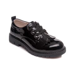 Тапочки для девочек Weestep лакированные, черные цена и информация | Детские туфли | kaup24.ee