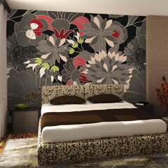 Fototapeet - floral design - gray цена и информация | Фотообои | kaup24.ee