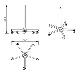 LED-lambi/luubi alus AF-10028 hind ja info | Ilusalongi mööbel | kaup24.ee