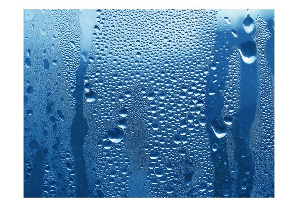 Fototapeet - Water drops on blue glass цена и информация | Fototapeedid | kaup24.ee