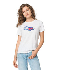 T-särk naistele Tommy Hilfiger WW0WW34655 YCF, valge hind ja info | Naiste T-särgid | kaup24.ee