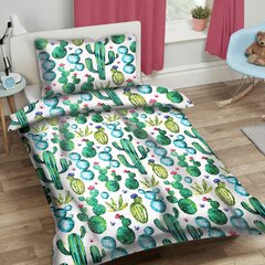 Laste voodipesukomplekt Cactus, 90x120, 2 osa hind ja info | Beebide ja laste voodipesu | kaup24.ee