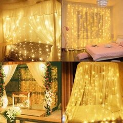 LED CURTAIN LIGHT 3x3 300 DARK LED GIRL цена и информация | Гирлянды | kaup24.ee