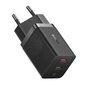 Wall Charger Baseus GaN5 40W, 2x USB C (Black) hind ja info | Mobiiltelefonide laadijad | kaup24.ee