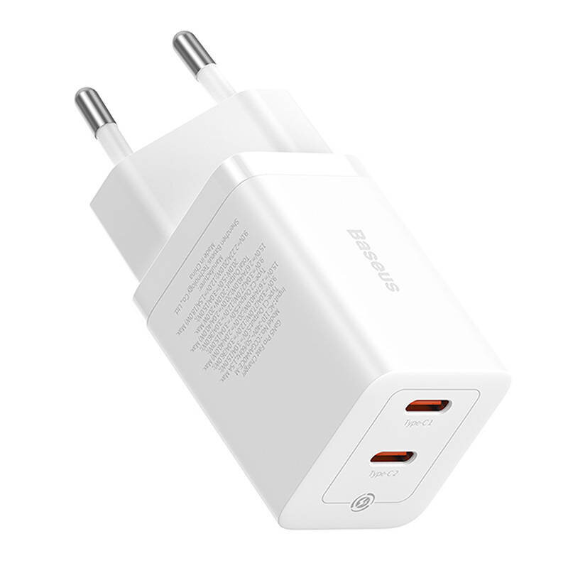 Wall Charger Baseus GaN5 40W, 2x USB C цена и информация | Mobiiltelefonide laadijad | kaup24.ee