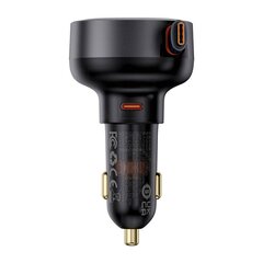 Car Charger Baseus Enjoyment Pro with cable USB-C, 60W (Black) цена и информация | Зарядные устройства для телефонов | kaup24.ee