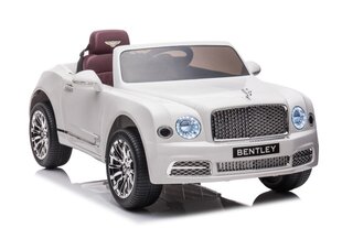 Одноместный электромобиль для детей Bentley Mulsanne, белый цена и информация | Электромобили для детей | kaup24.ee