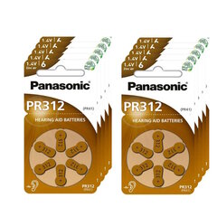 Panasonic 312 (PR41) kuuldeaparaadi patareid 10x6 tk, 60 tk hind ja info | Patareid | kaup24.ee