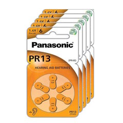 Panasonic 13 (PR48) батарейки для слуховых аппаратов, 5х6 шт., 30 шт. цена и информация | Батарейки | kaup24.ee