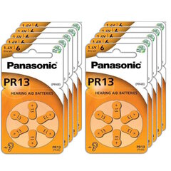 Panasonic 13 (PR48) kuuldeaparaadi patareid 10x6 tk, 60 tk hind ja info | Patareid | kaup24.ee