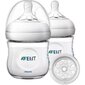 Komplekt 3x Philips Avent toitmispudel 125ml 0m+ rinnapiima imitatsioon ja nibu hind ja info | Lutipudelid ja aksessuaarid | kaup24.ee