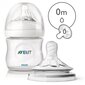 Komplekt 3x Philips Avent toitmispudel 125ml 0m+ rinnapiima imitatsioon ja nibu цена и информация | Lutipudelid ja aksessuaarid | kaup24.ee