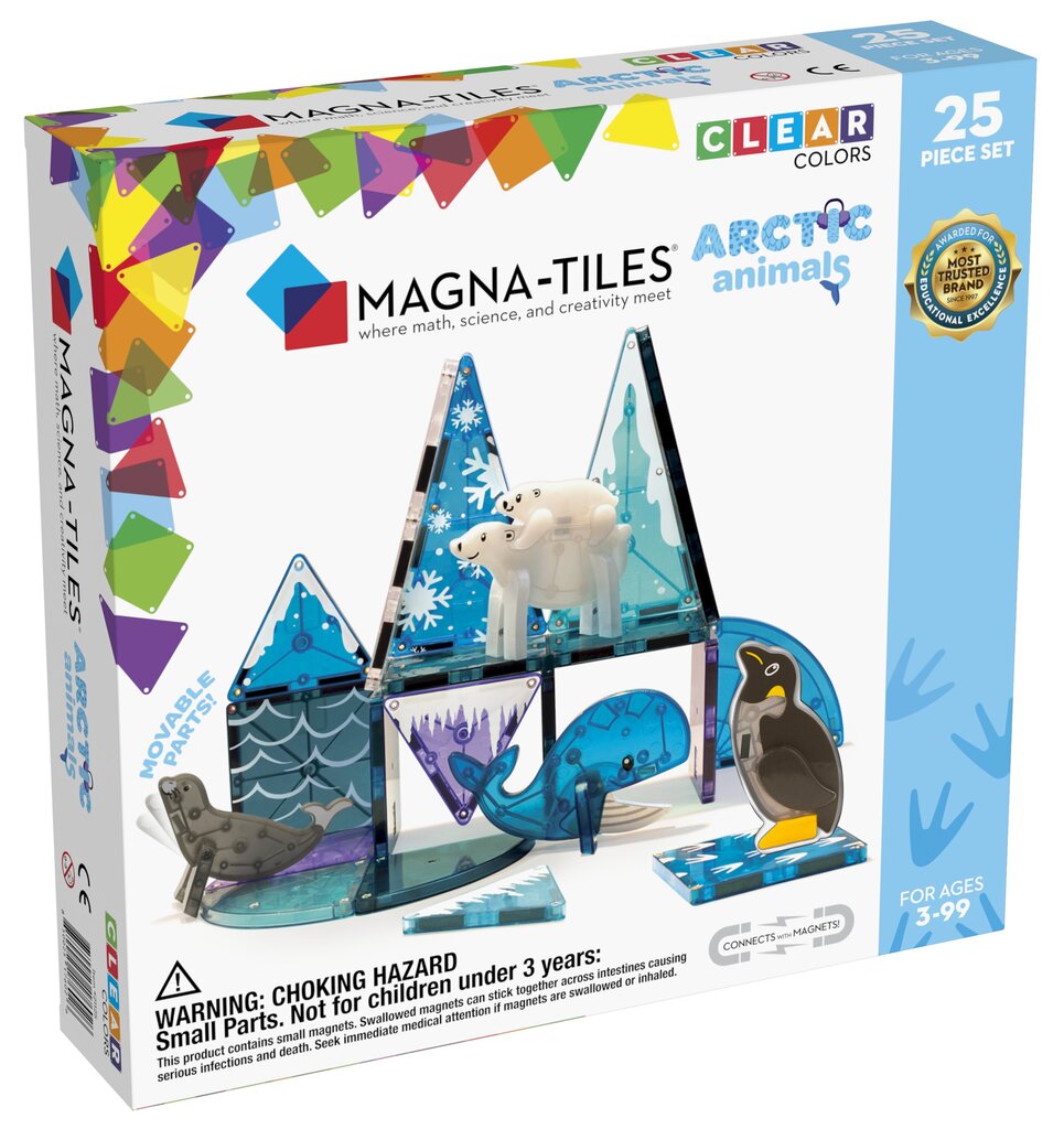 Magnetkonstruktori komplekt Magna-Tiles Arktika loomad, 25-osaline цена и информация | Klotsid ja konstruktorid | kaup24.ee