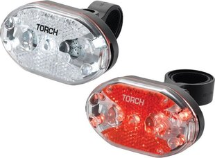 Комплект велосипедных фар Torch TOR-54039, красный/белый цена и информация | Велосипедные фонари, отражатели | kaup24.ee