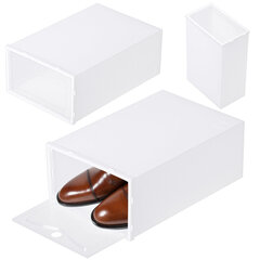 Коробка для хранения обуви, 32 x 21 x 12.5 см цена и информация | Полки для обуви, банкетки | kaup24.ee