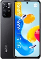 Xiaomi Redmi Note 11S 5G 4/64GB Midnight Black цена и информация | Мобильные телефоны | kaup24.ee