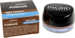 Kulmupumat Ingrid Eyebrow Pomade nr 201 Light Brown, 5g hind ja info | Kulmuvärvid, -pliiatsid | kaup24.ee