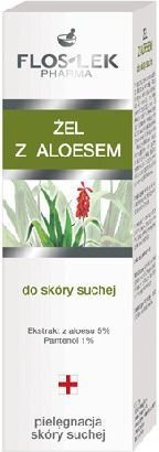 Aaloe geel kuivale nahale Floslek, 50ml цена и информация | Näokreemid | kaup24.ee