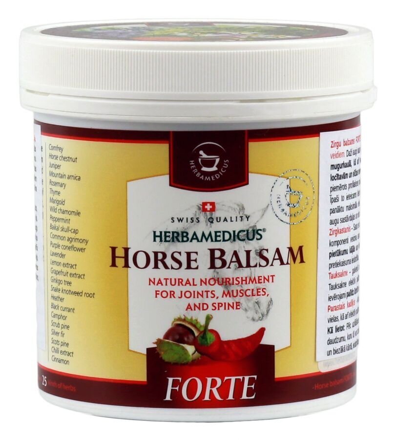 Soojendav kehapalsam Herbamedicus Horse Balsam Forte, 250 ml цена и информация | Kehakreemid, losjoonid | kaup24.ee