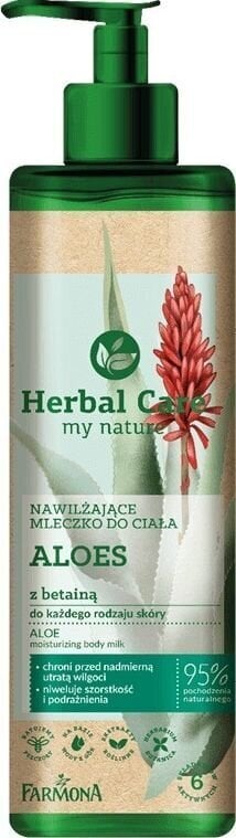 Niisutav kehapiim Farmona Herbal Care Aloe, 400 ml hind ja info | Kehakreemid, losjoonid | kaup24.ee