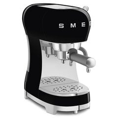 SMEG Espresso machine (ECF02BLEU) black Schwarz цена и информация | Кофемашины | kaup24.ee