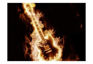 Fototapeet - Flaming guitar hind ja info | Fototapeedid | kaup24.ee