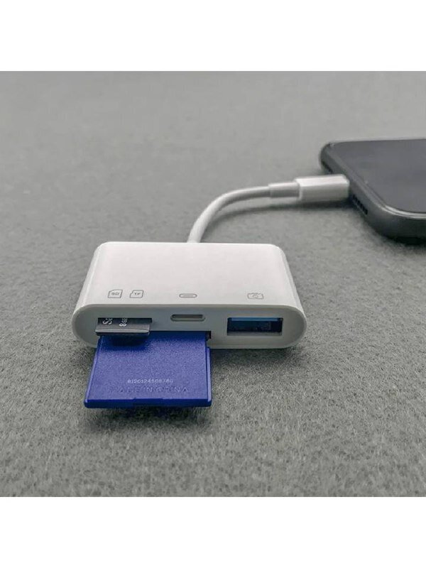 Mälukaartide lugeja Lightning/TF/SD iPhone'i seadmele, Electronics LV-371, 1 tk hind ja info | Fotoaparaatide mälukaardid | kaup24.ee