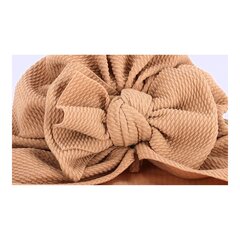 Müts tüdrukutele, pruun цена и информация | Шапки, перчатки, шарфики для новорожденных | kaup24.ee