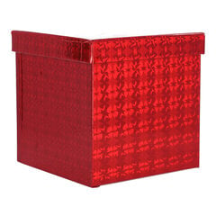 Kinkekarp, punane 26,5x26,5 cm hind ja info | Hoiukastid ja -korvid | kaup24.ee