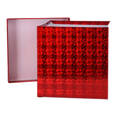 Kinkekarp, punane 24,5x24,5 cm hind ja info | Hoiukastid ja -korvid | kaup24.ee