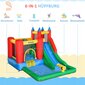 Täispuhutav loss mänguväljakuga Outsunny, 245x215cm, erinevad värvid hind ja info | Täispuhutavad veemänguasjad ja ujumistarbed | kaup24.ee