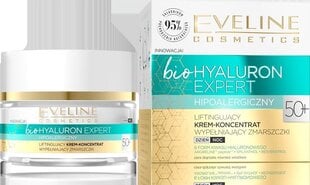 Kortsudevastane näokreem Eveline bioHyaluron Expert 50+ Face Cream Concentrate, 50 ml цена и информация | Кремы для лица | kaup24.ee