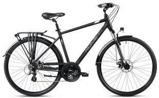 Jalgratas Romet Wagant 2 2024, 28'', must, hõbedane hind ja info | Jalgrattad | kaup24.ee